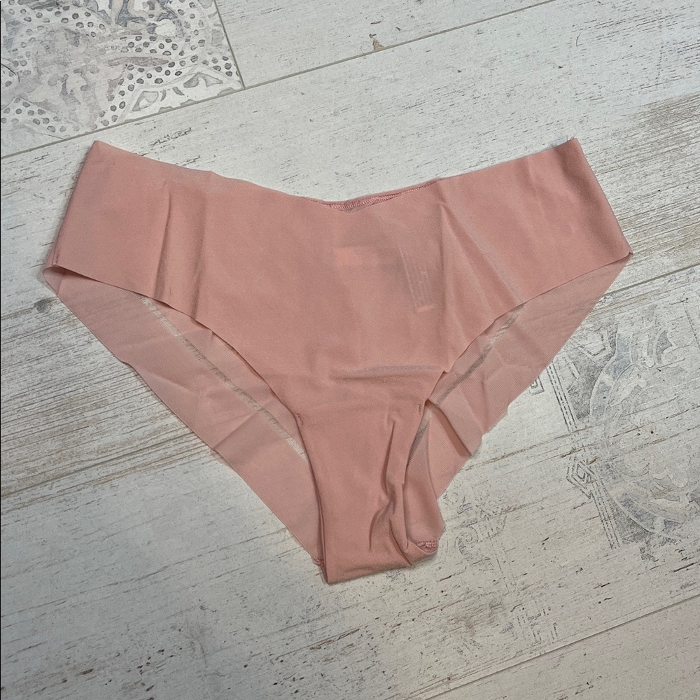 Victorias Secret Light Pink Mesh Detail Cheeky Panties Large